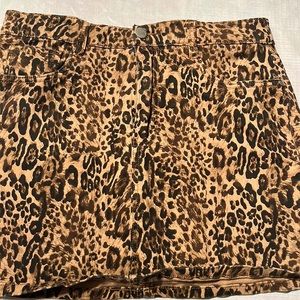 Cheetah Print Skirt
